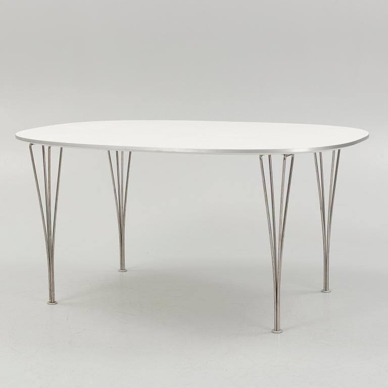 Piet Hein & Bruno Mathsson, a 'Superellips' table, Fritz Hansen, Denmark, 2013.