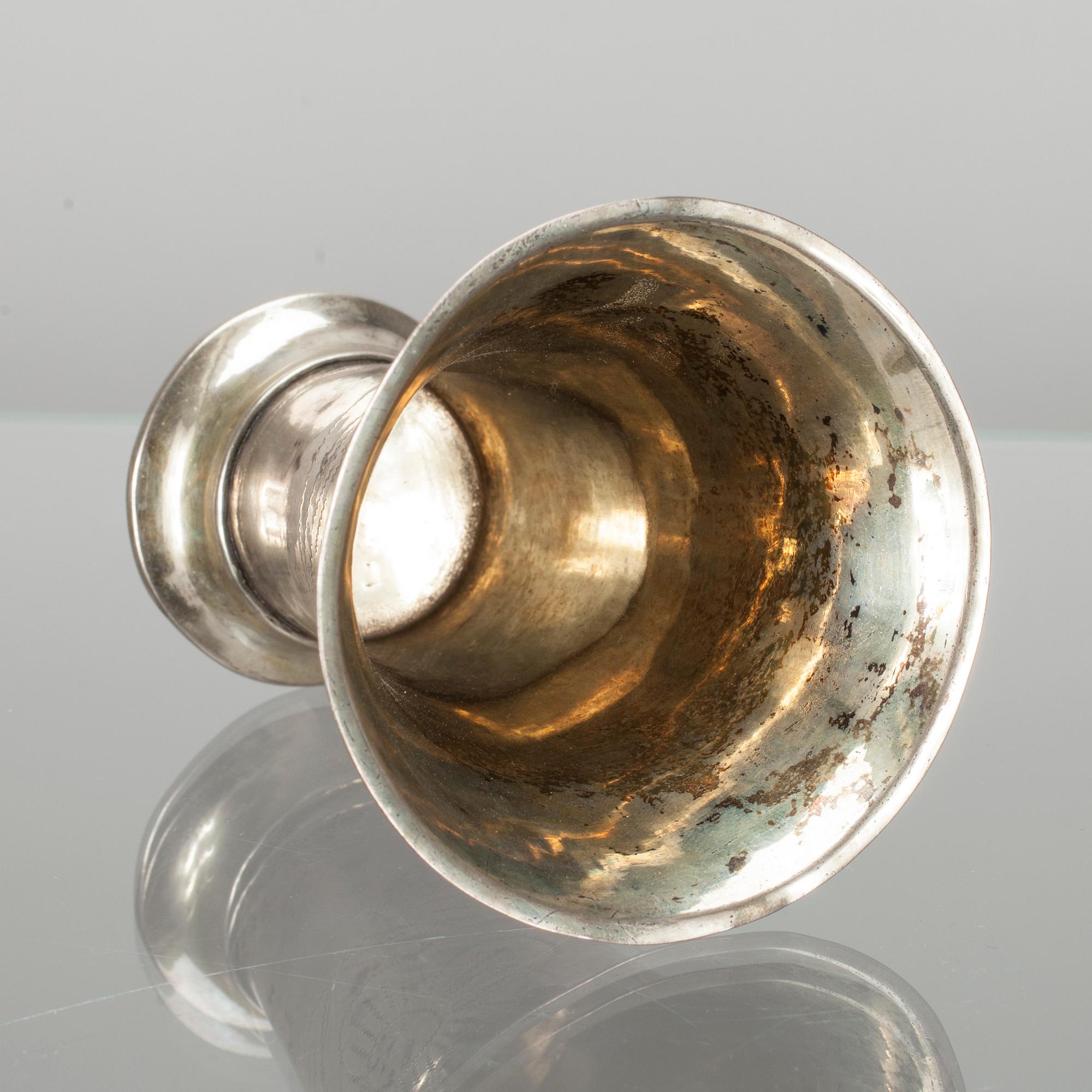 BÄGARE, silver, M.G.Roos, Åbo 1821.