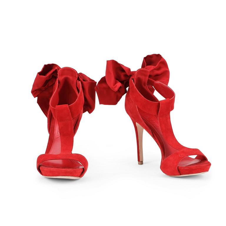 ALEXANDER MCQUEEN, a pair of high-heeled sandals.