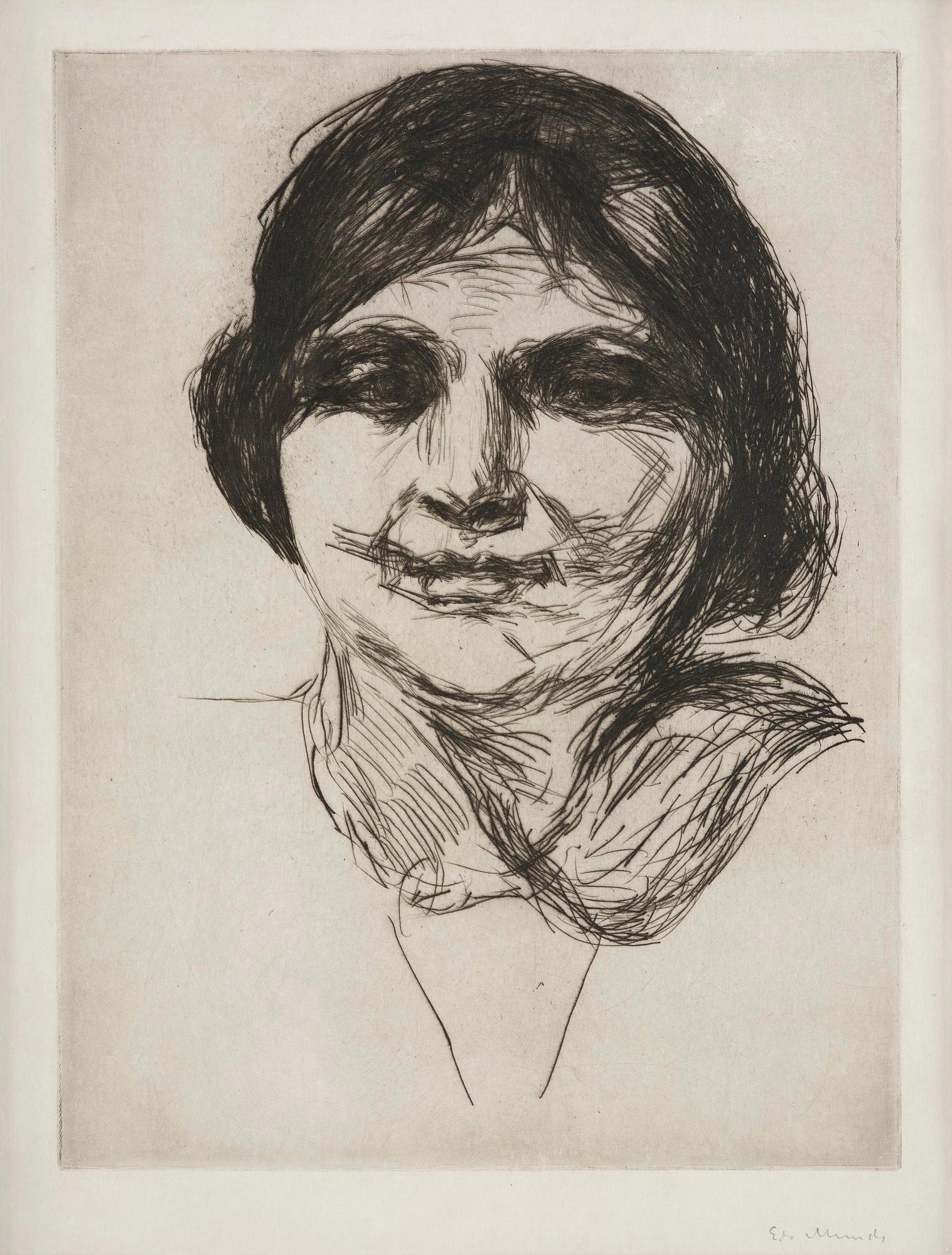 Edvard Munch, "Celline uten hatt" / "Celline Without Hat".