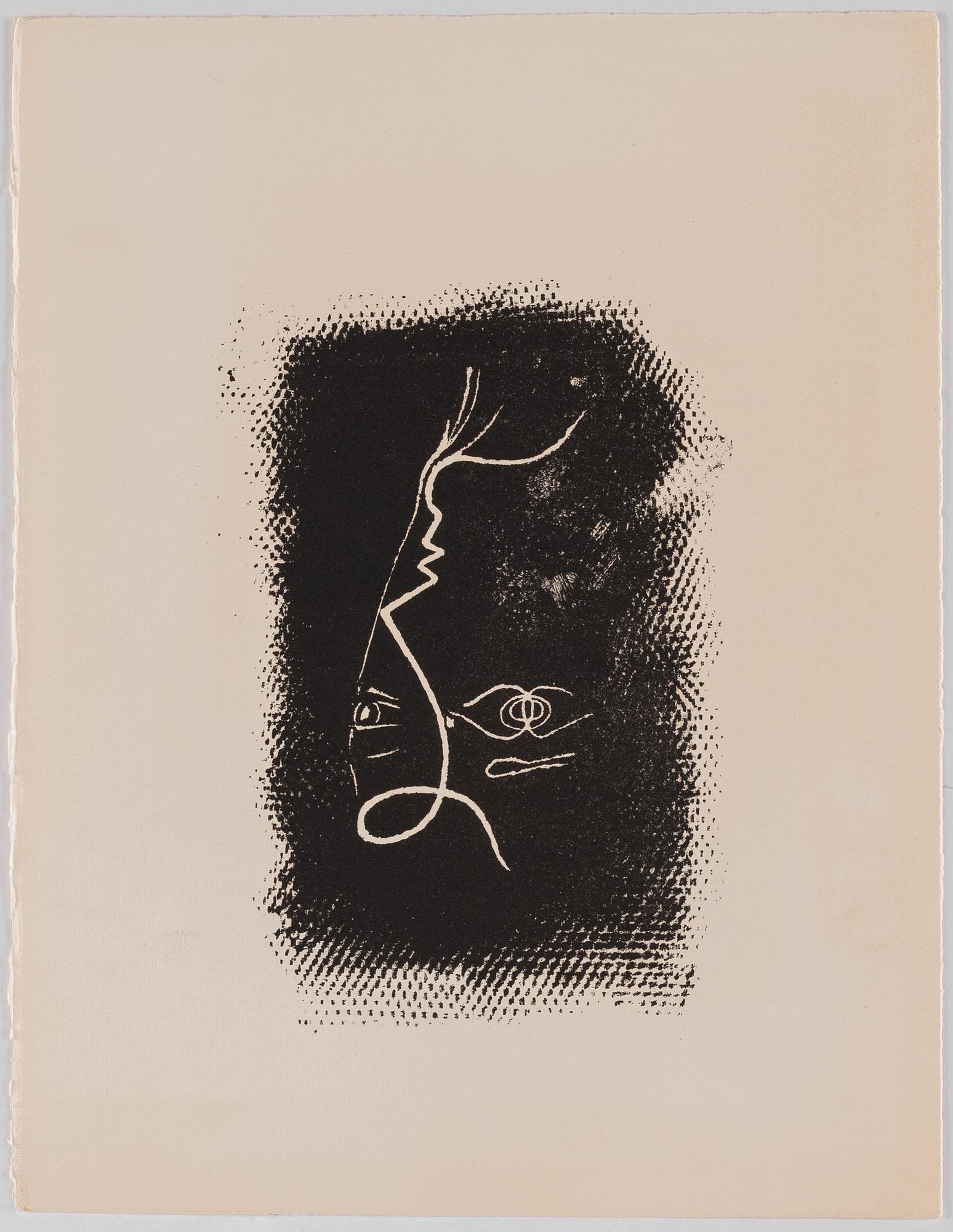 Fernand Mourlot, portfölj med 4 litografier, "Souvenirs et portraits d'artistes", utgiven 1972.