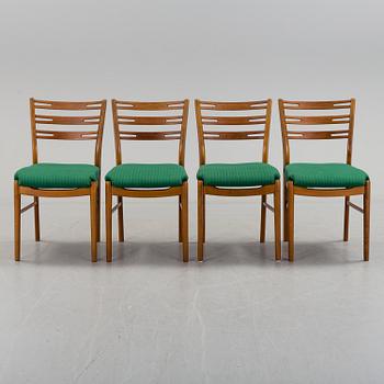 Four 'Della' teak and beech chairs from IKEA, 1950's/60's.