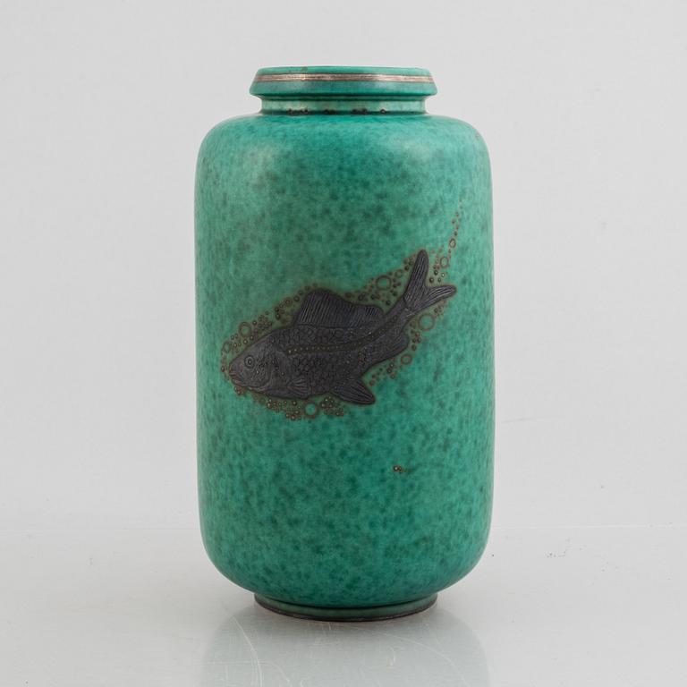 Wilhelm Kåge, an 'Argenta' stoneware vase, Gustavsberg.