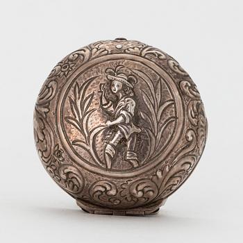 Johan Khornman (Kornman), fickur, silver, möjligen Österrike omkring 1700,