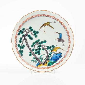Fat, porslin, Kutani, Japan, Edo (1603-1867).
