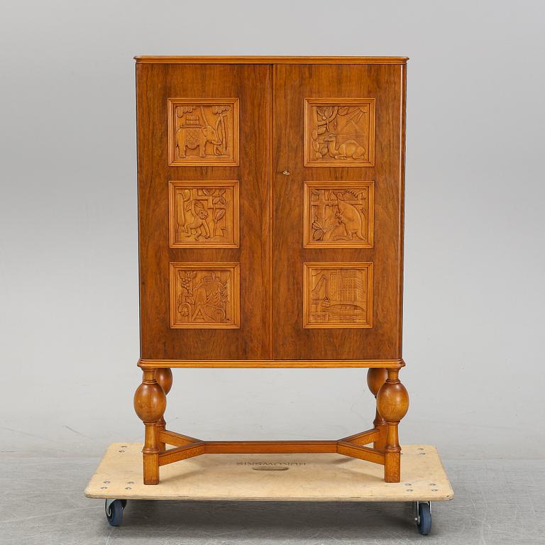 A 1950's mahogany cabinet by Eugen Höglund.