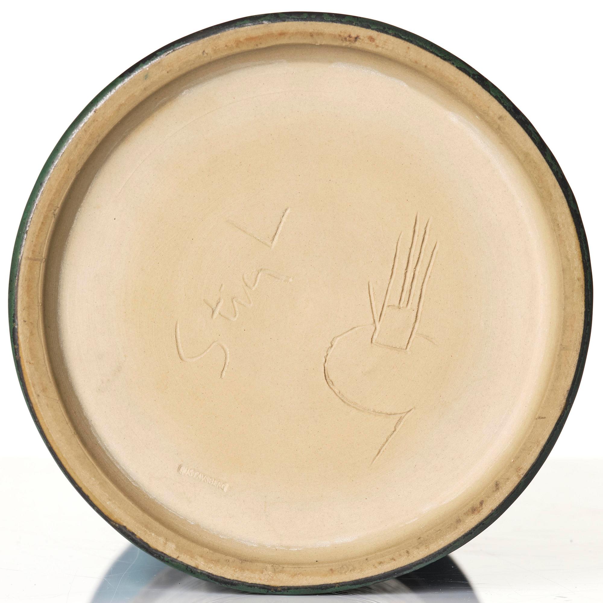 Stig Lindberg, vas, stengods, Gustavsbergs Studio 1962.