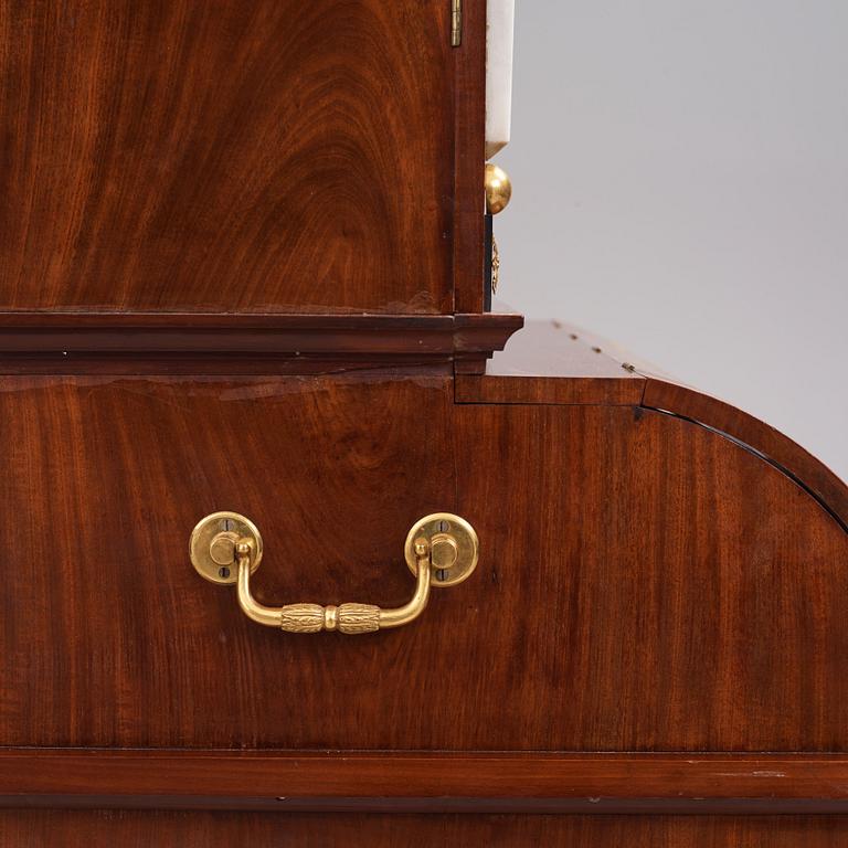 Writing cabinet,  by Johan Söderberg (instrument maker under the carpenter's guild in Stockholm 1803-1820) Empire,