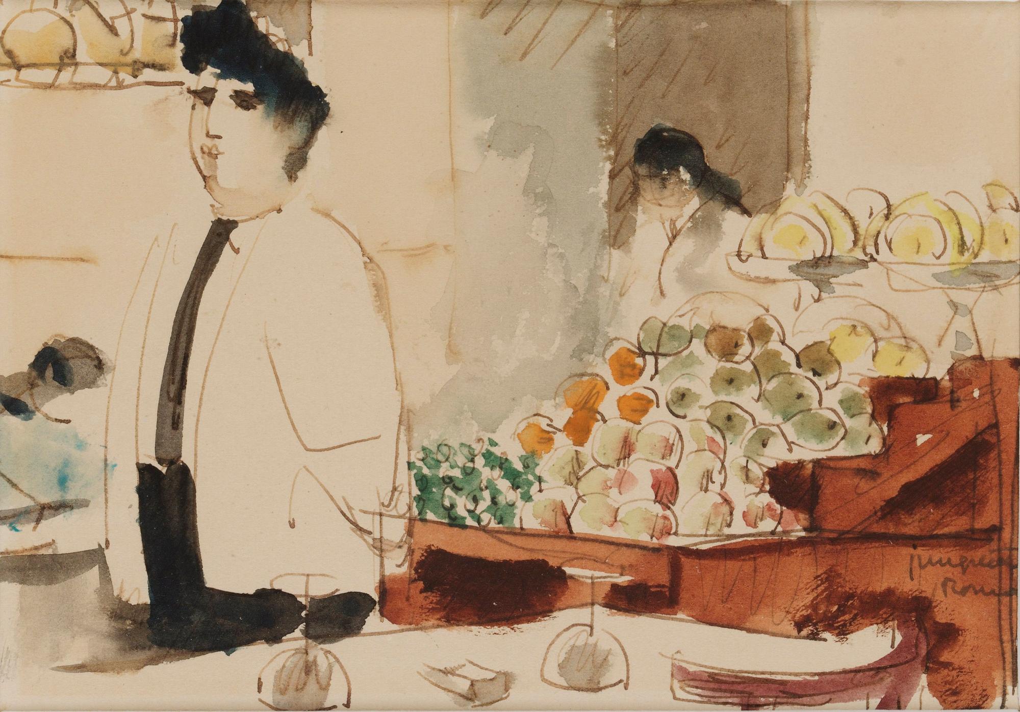 Kurt Jungstedt, Fruktförsäljning i Rom.