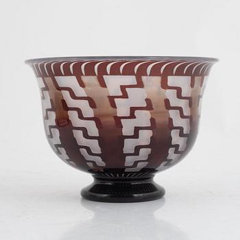 Eva Englund, skål, Orrefors 1988.