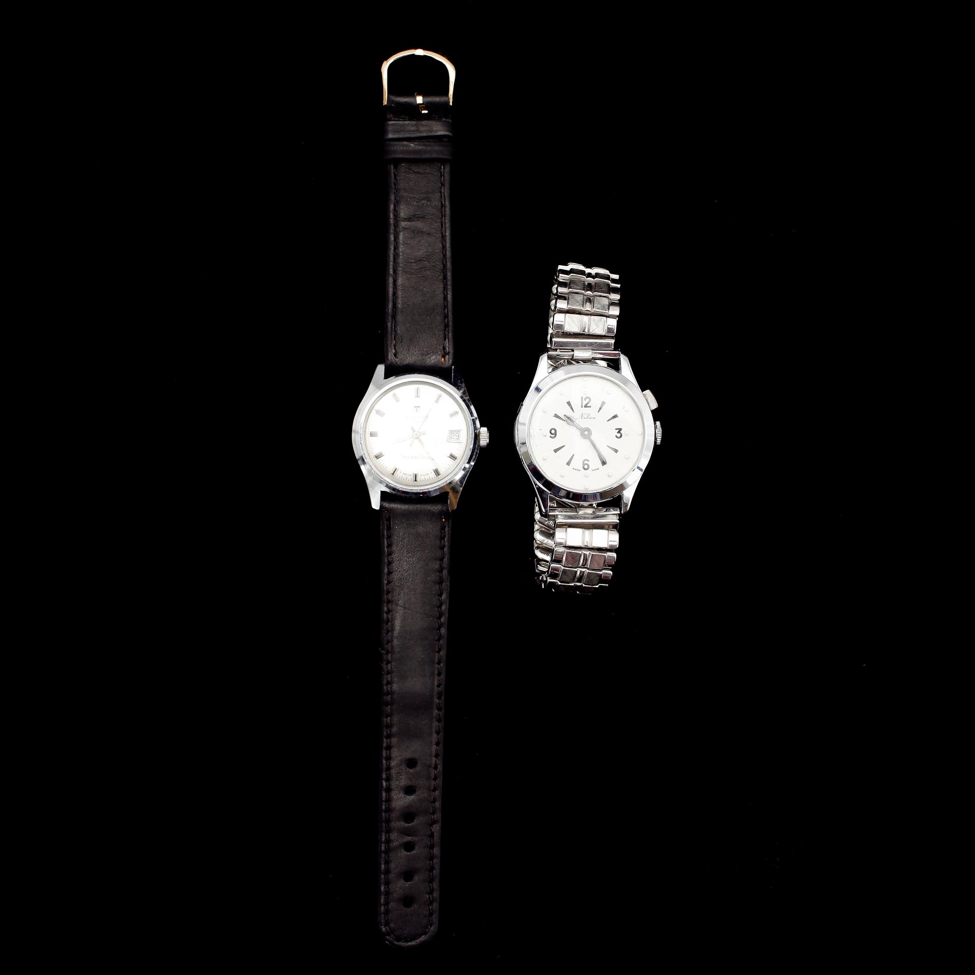 ARMBANDSUR, 2 st, blindur och Tissot Visodate Seastar Seven, 1900-talets mitt.