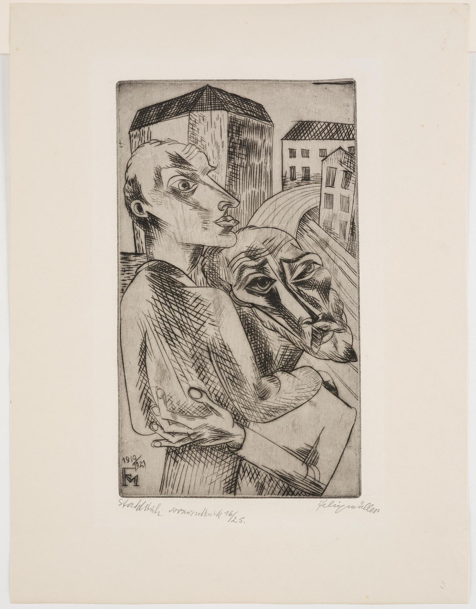 Conrad Felixmüller, "Freunde".
