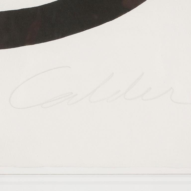 ALEXANDER CALDER, litograph in colours, signed and numbered 105/125.