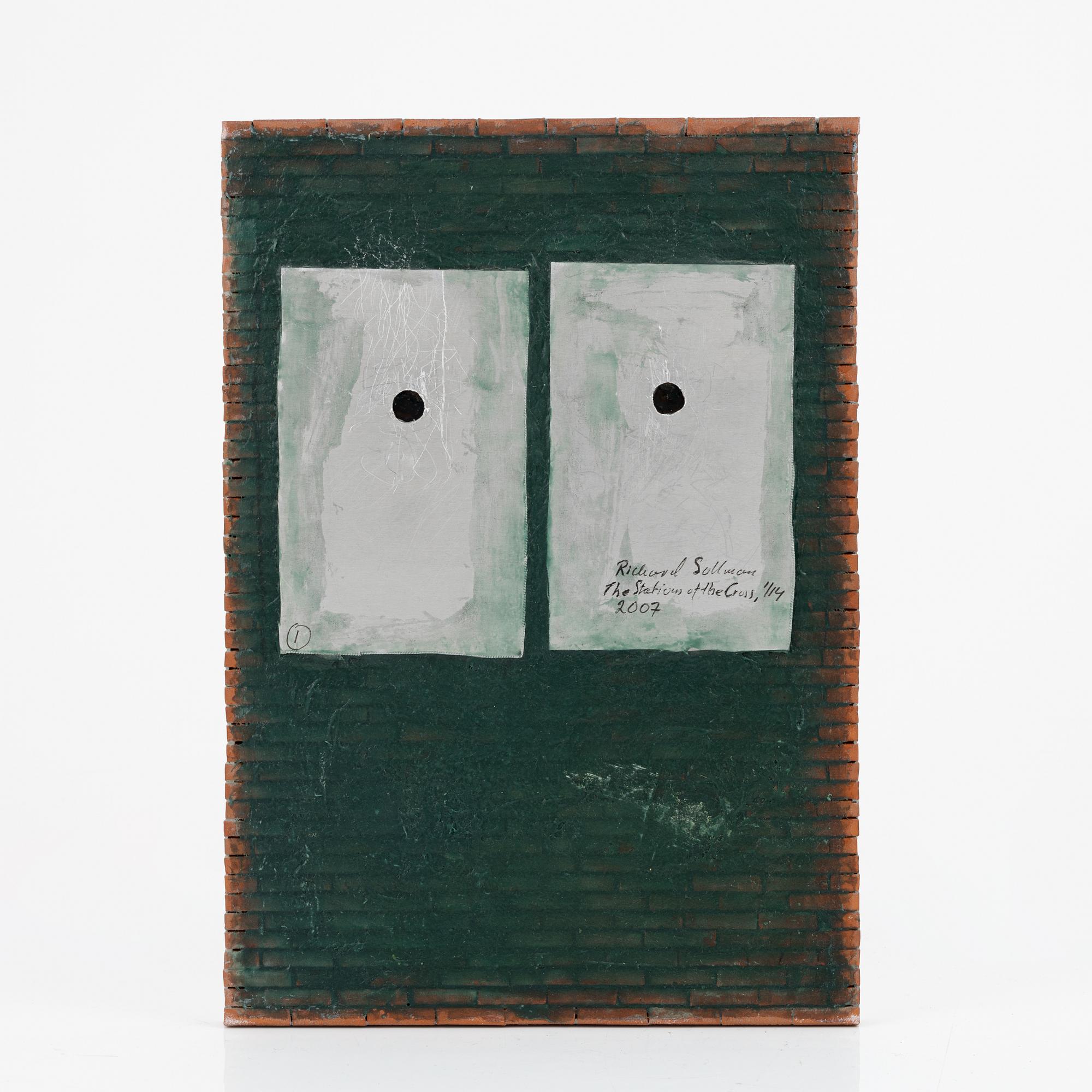 Rickard Sollman, a ceramic wall relief, signed, numbered 1/14, dated 2007.