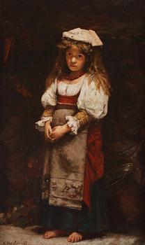 418. Alexei Alexeiewitsch Harlamoff, Girl with copper kettle.