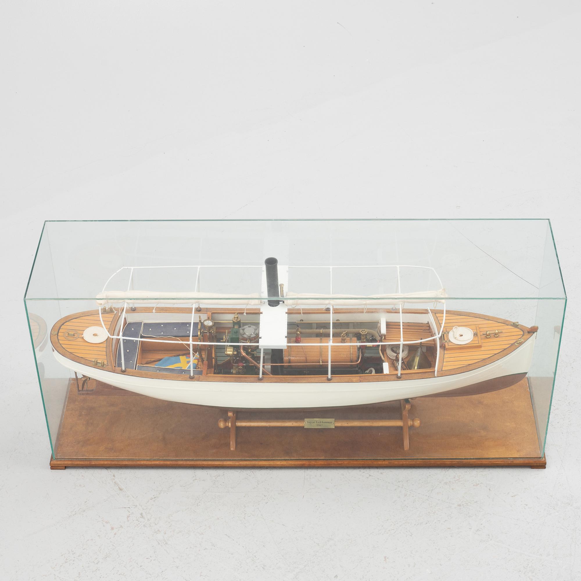 Ingvar Lyckhammar, boat model, 1985.