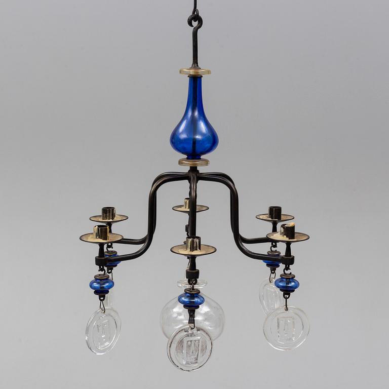 Two Erik Höglund chandeliers, second half of the 20th century.