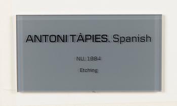 Antoni Tàpies, "Nu".