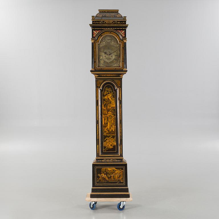 An 18th century grandfather clock.