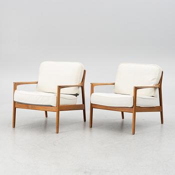 Folke Ohlsson, a pair of "USA 75" armchairs, Dux 1960s.