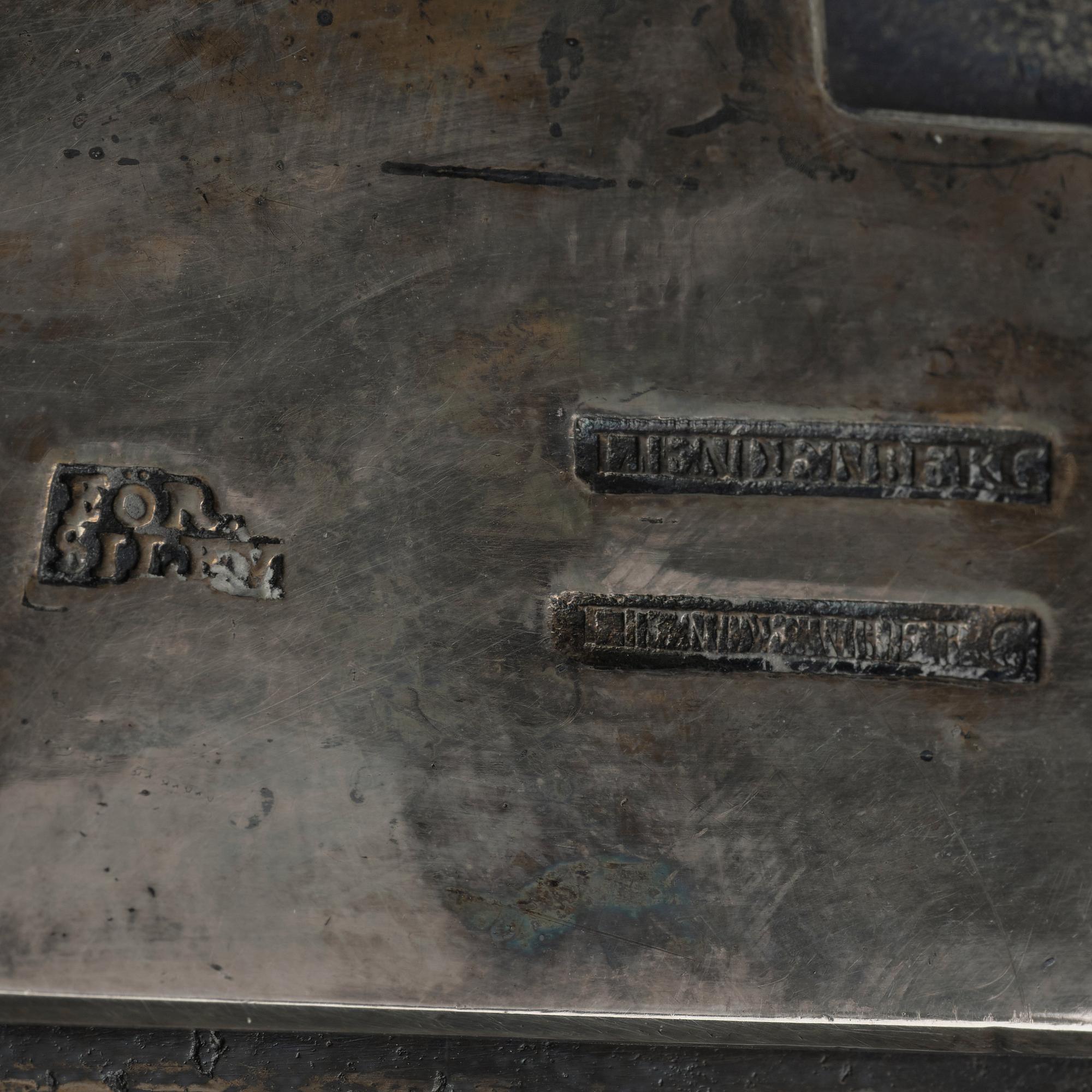 LÄSLJUSSTAKE, av Caspar Liendenberg (verksam i Stockholm från 1745), senbarock/rokoko, 1700-talets mitt.