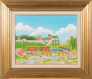 Veikko Sirén, oil on canvas, signed and dated -97.