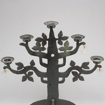 BERTIL VALLIEN, kandelaber, "Livets träd", Boda Smide.