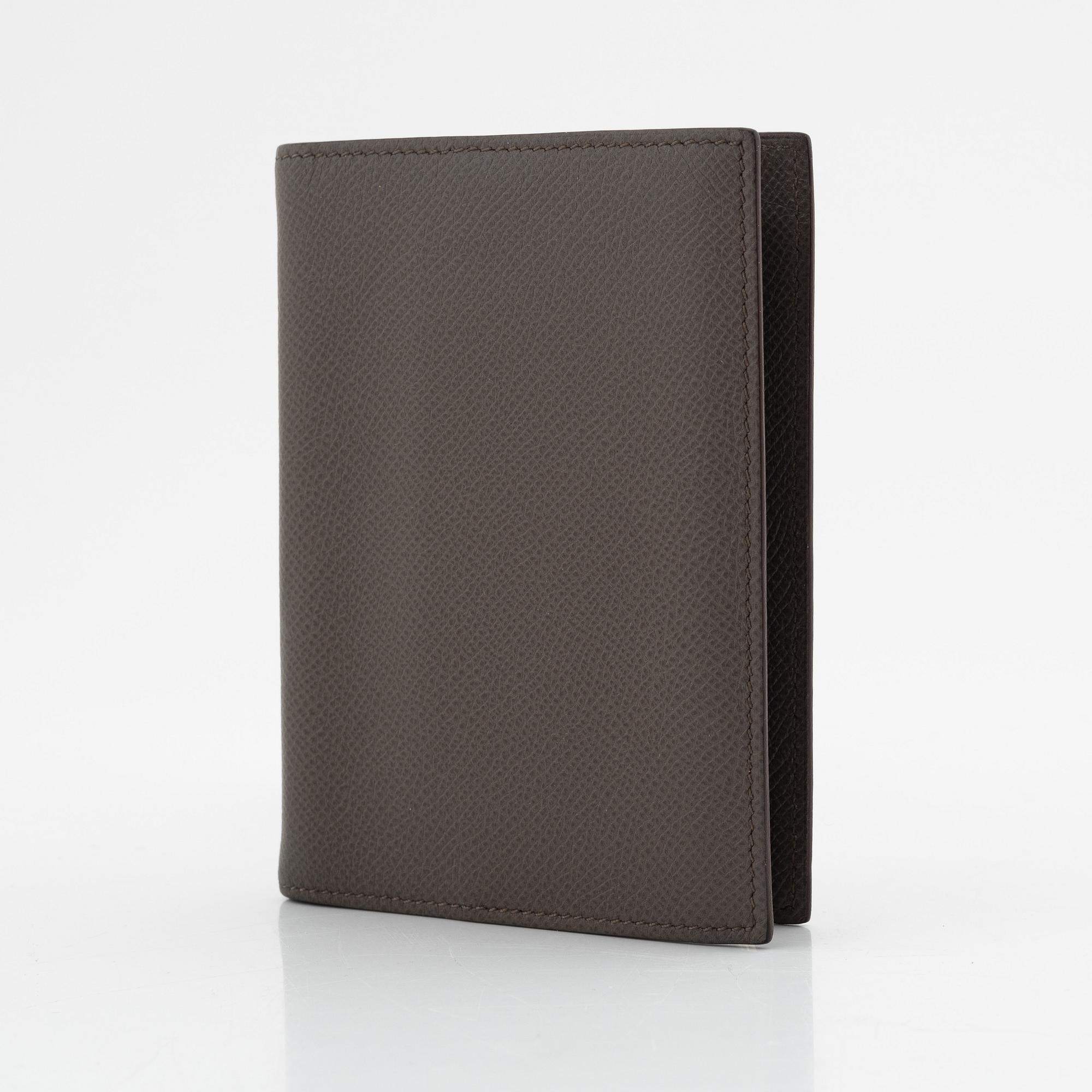 Hermès, notebook with leather case.