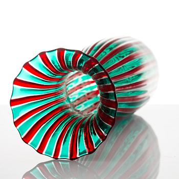 GIO PONTI, a 1950's 'a canne' vase for Venini Murano.