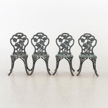 TRÄDGÅRDSGRUPP, 5 delar, 1900-tal.