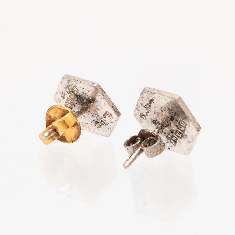 Wiwen Nilsson örhängen silver 1966.