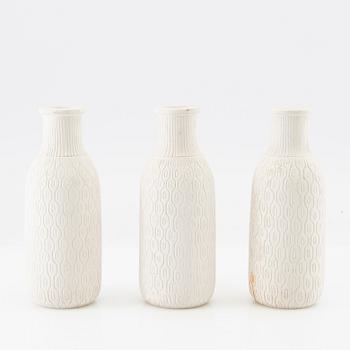 Gunnar Nylund, Vases 3 pcs, Nymölle Denmark.