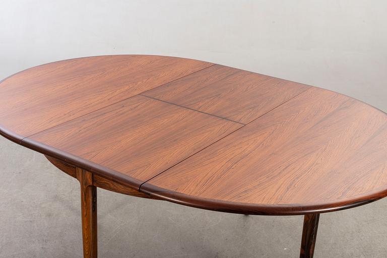 Niels Otto Møller dining table and 6 chairs model 78 Slagelse Möbelvaerk A/S Danmark 1960-tal.