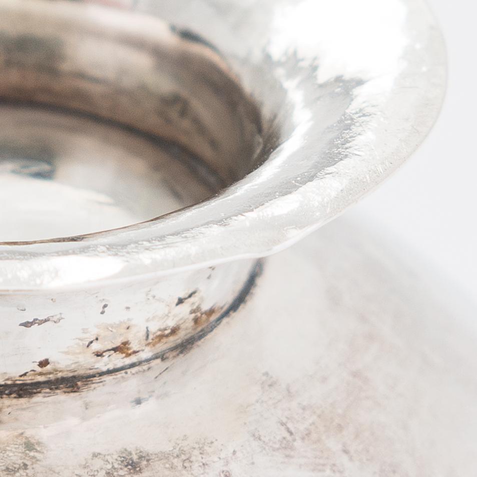 Two sterling silver bowls, Gustav Jansson 1955, 1960, and eight similar silver punsch cups, GAB and CGH 1933-41. Sweden.