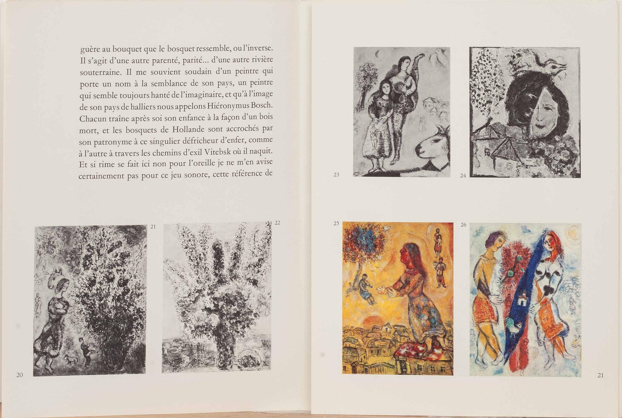 HÄFTE, 2 st. "Derrière le miroir - Chagall", Maeght, Paris, 1972 och 1979.