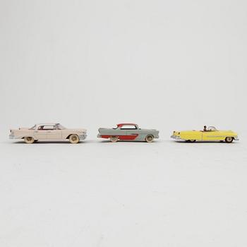 Ten Dinky toys cars England and France 1950/60s.