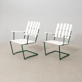 Arthur Lindqvist, garden group 6 parts, model 9A and model 2A, Grythyttan 20th century.