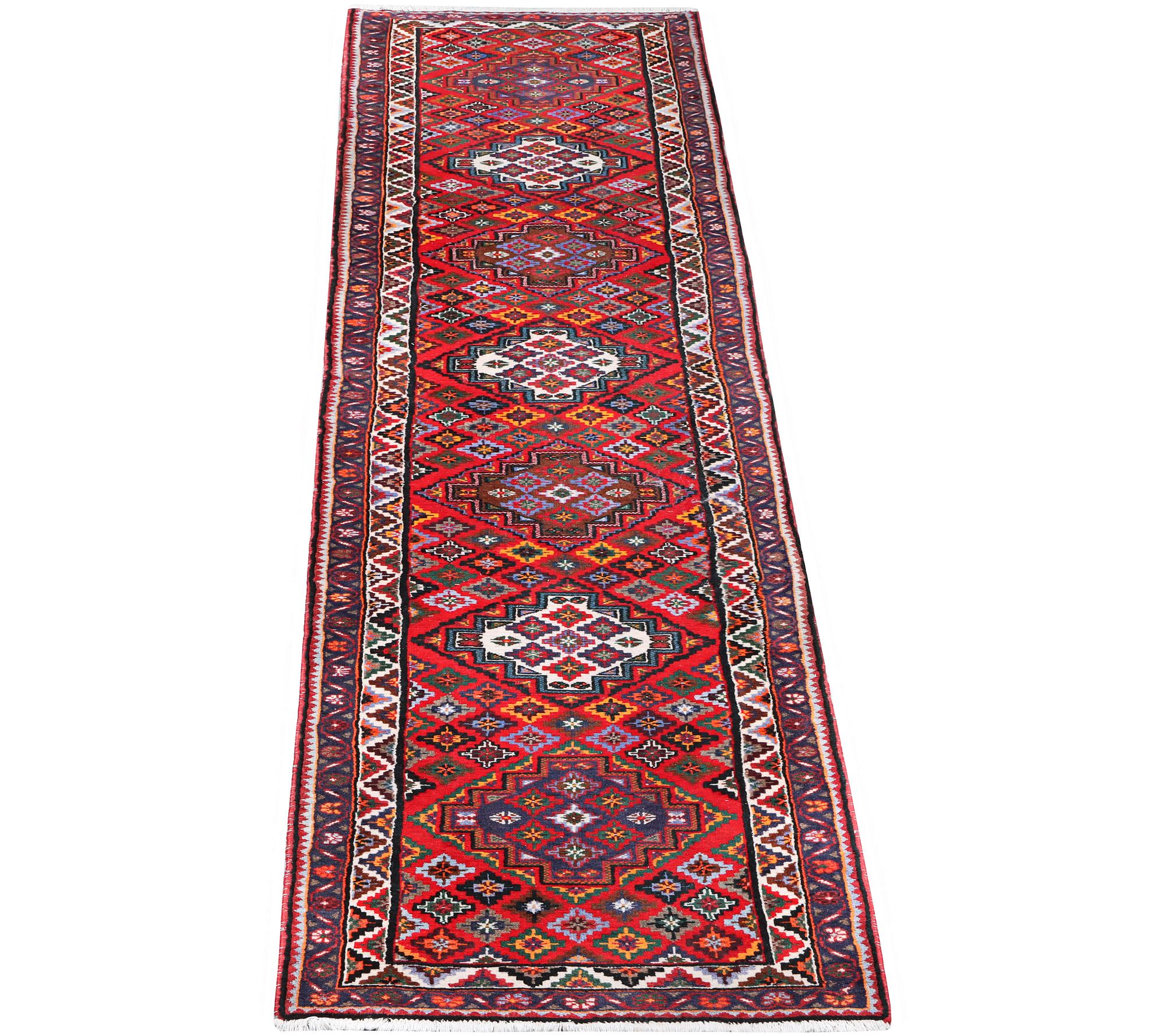 A runner carpet, Hamadan, c. 335 x 86 cm.