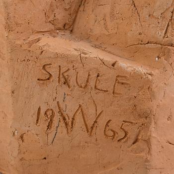 SKULE WAKSVIK, sculpture, terracotta, signed and dated 1965.