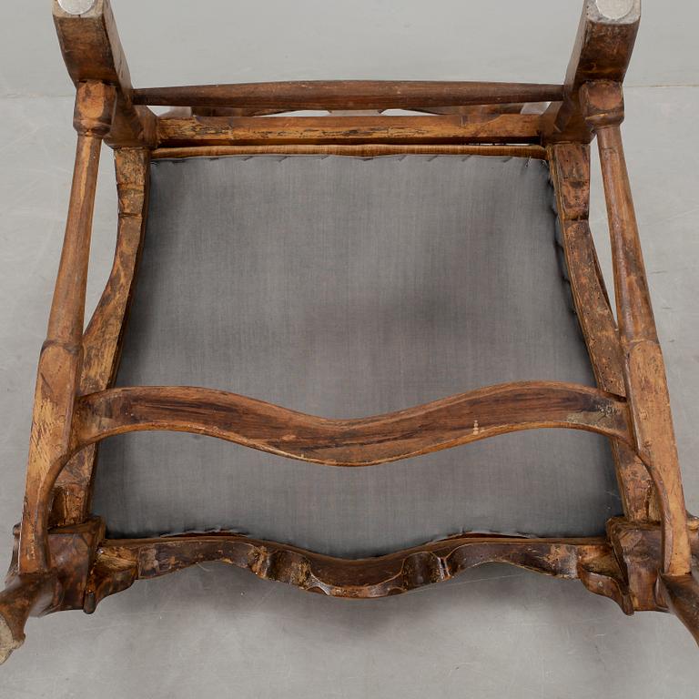 KARMSTOL, senbarock, 1700-tal.