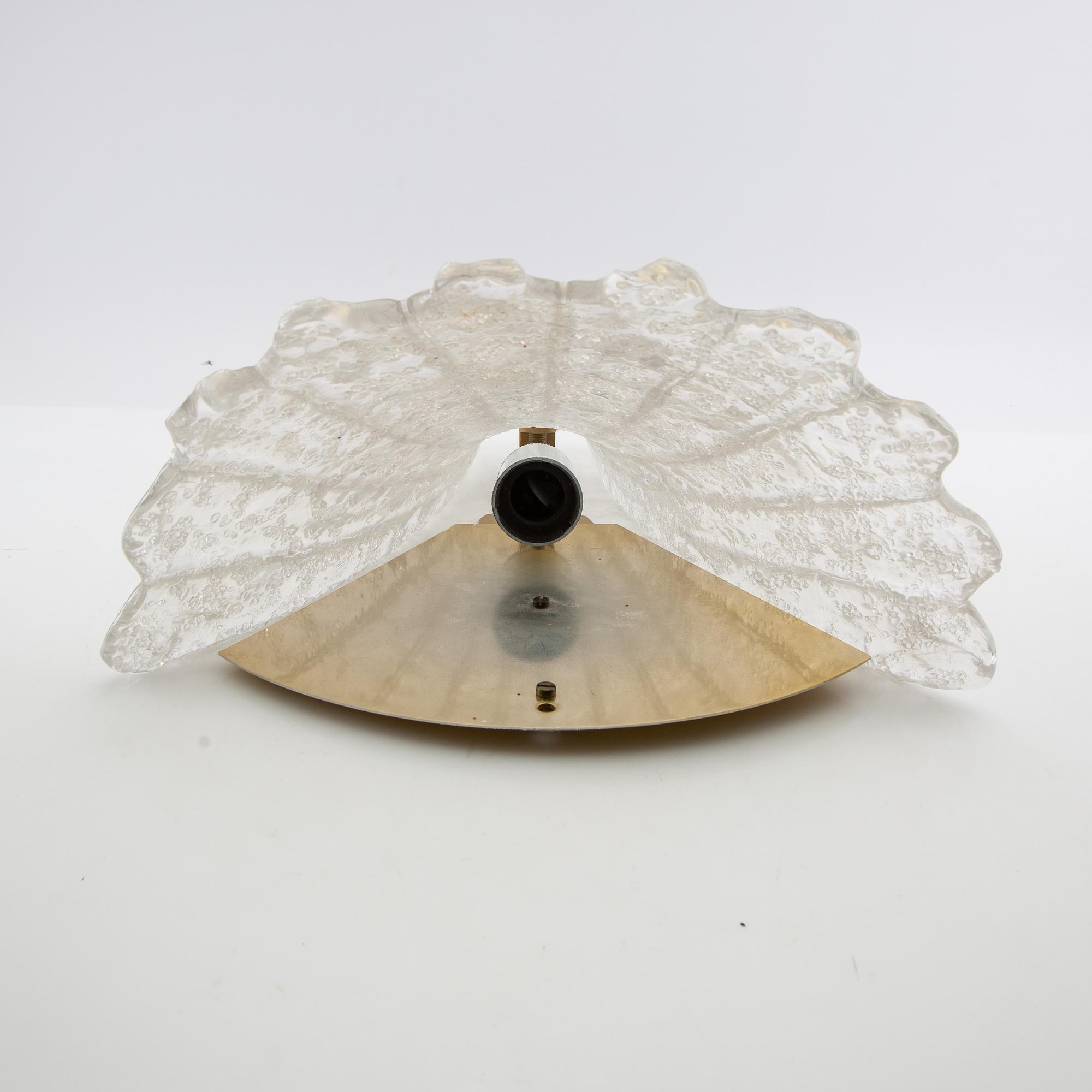 Vägglampa Orrefors 1900-talets andra hälft.