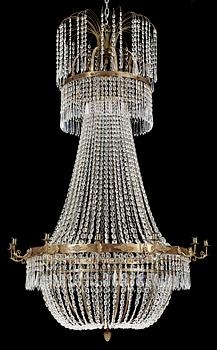 409. A late Gustavian style 20th Century twelve-light chandelier.