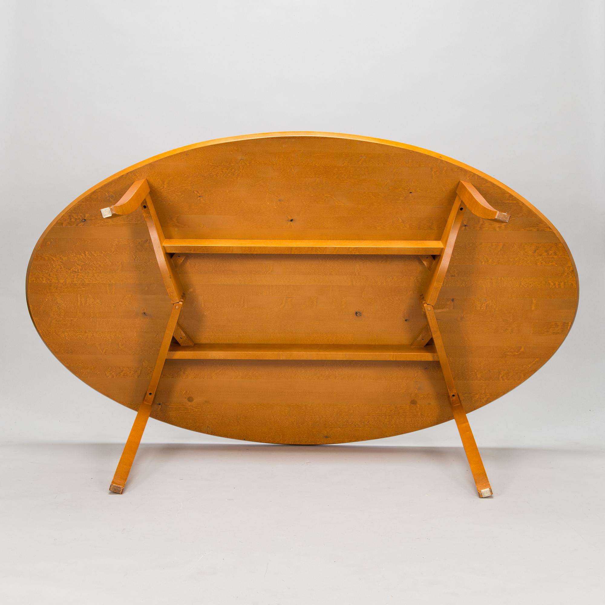 Kimmo Varjoranta, a 9-piece 'Kaiku' dining set retailer  Sope Kaluste. In production 1985-1995.