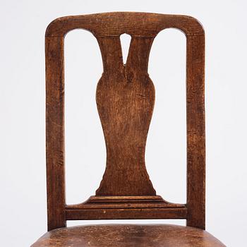 A set of six late Baroque chairs by A. Thunberg (master 1768).