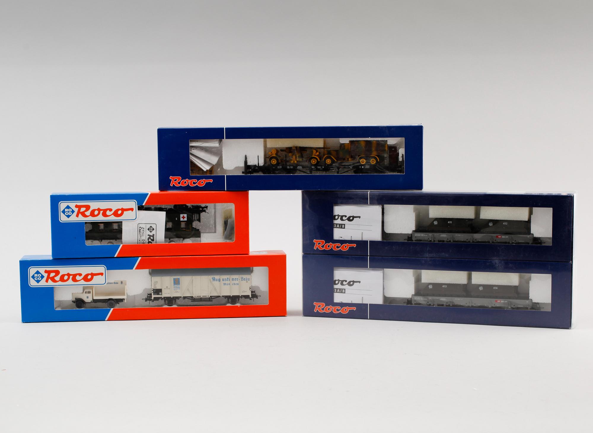 SAMLING MODELLTÅGSDELAR, 24 delar, Roco.