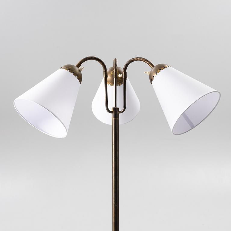 Harald Notini, a floor lamp model "15352", Arvid Böhlmarks Lampfabrik, Stockholm, 1940s.