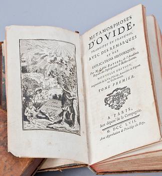 BOKVERK, vol I-III, "Metamorphoses d´Ovide...avec des remarques et des explications historiques..", Paris 1757.