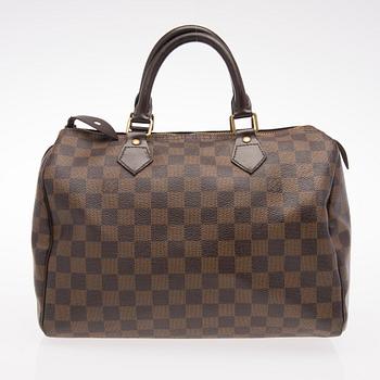Damier Ebène Speedy 30 Bag.