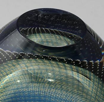 VAS, glas, "Kraka", Sven Palmqvist, Orrefors, 1900-talets andra hälft.