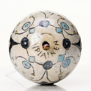 Birger Kaipiainen, a ceramic sculpture of an egg, Arabia, Finland, probably 1970s.